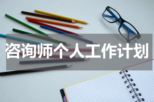 咨询师个人工作计划