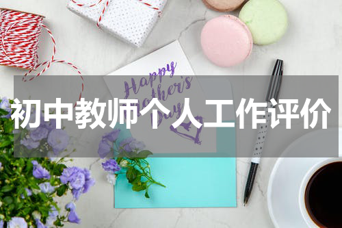 初中教师个人工作评价