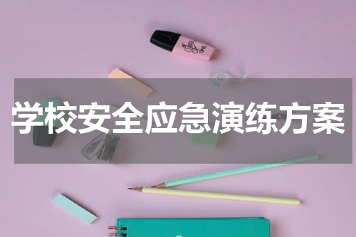 学校安全应急演练方案