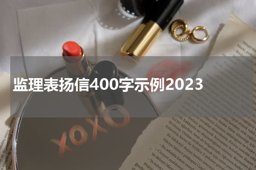 监理表扬信400字示例2023