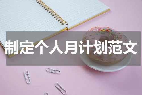 制定个人月计划范文
