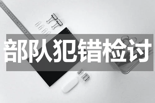 部队犯错检讨