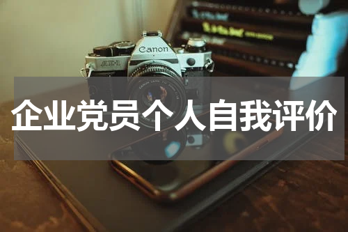 企业党员个人自我评价