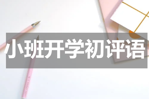 小班开学初评语