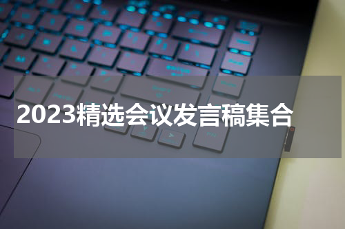 2023精选会议发言稿集合
