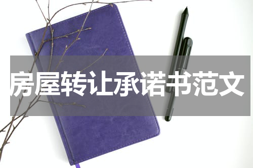 房屋转让承诺书范文