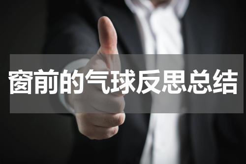 窗前的气球反思总结