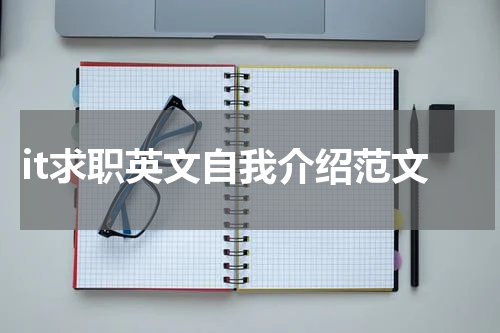 it求职英文自我介绍范文