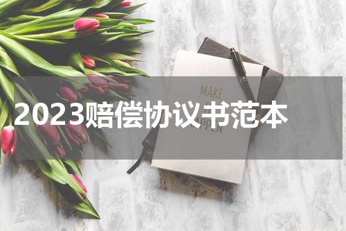 2023赔偿协议书范本
