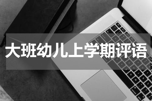 大班幼儿上学期评语