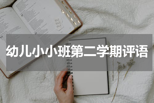 幼儿小小班第二学期评语