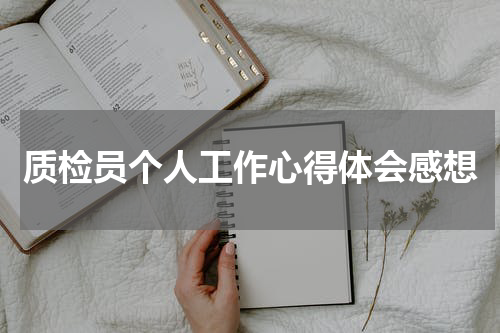 质检员个人工作心得体会感想