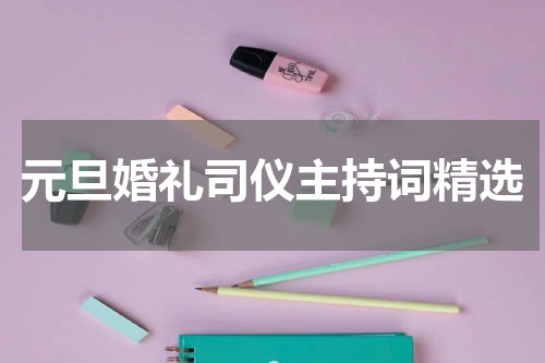 元旦婚礼司仪主持词精选