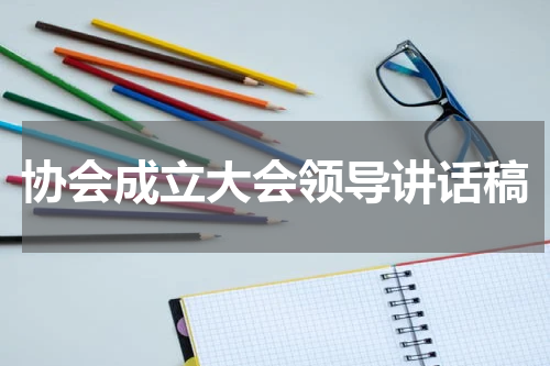 协会成立大会领导讲话稿