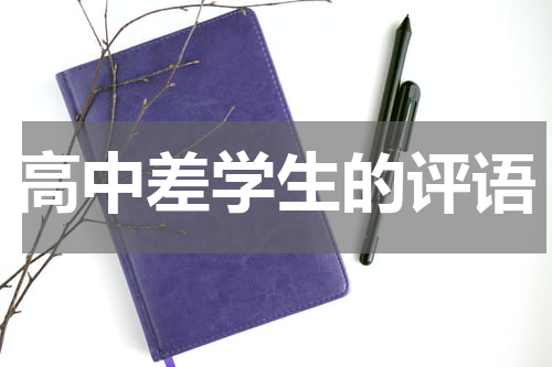 高中差学生的评语