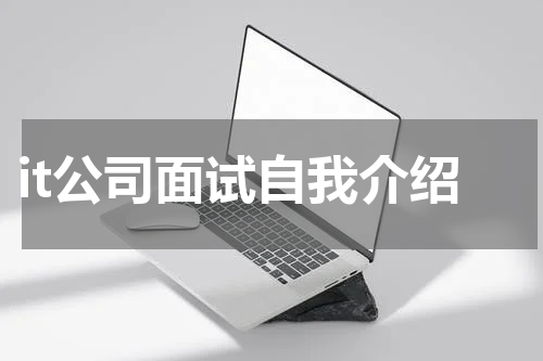 it公司面试自我介绍