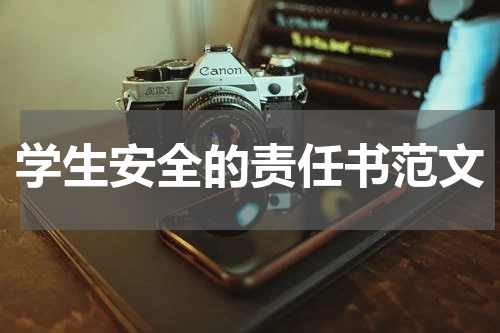 学生安全的责任书范文