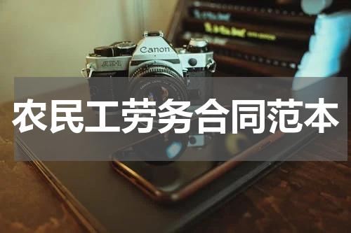 农民工劳务合同范本