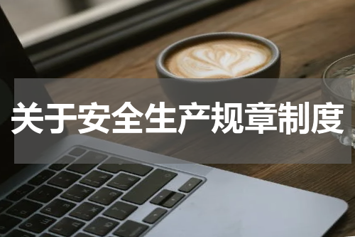 关于安全生产规章制度