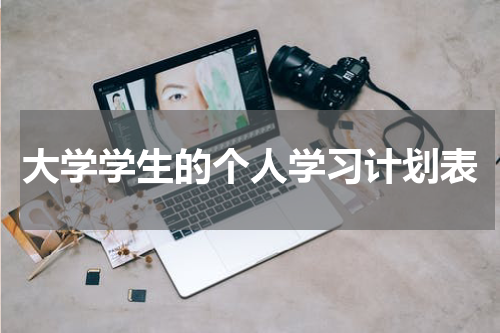 大学学生的个人学习计划表