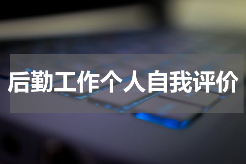 后勤工作个人自我评价