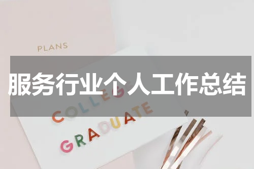 服务行业个人工作总结