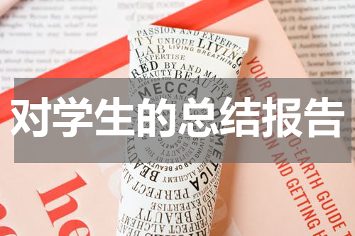 对学生的总结报告