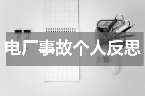 电厂事故个人反思