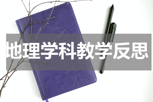 地理学科教学反思