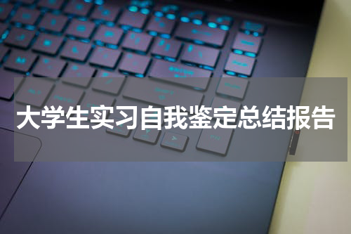 大学生实习自我鉴定总结报告