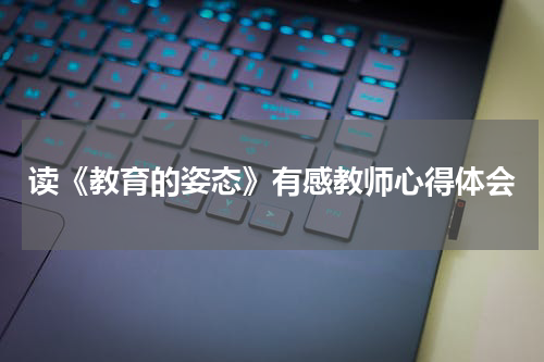 读《教育的姿态》有感教师心得体会