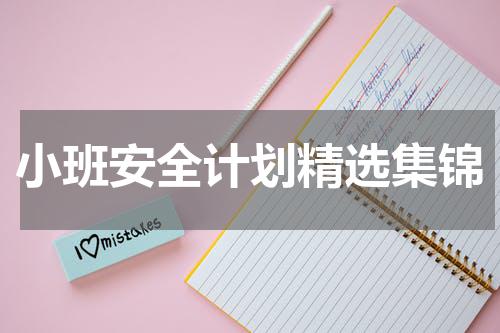 小班安全计划精选集锦