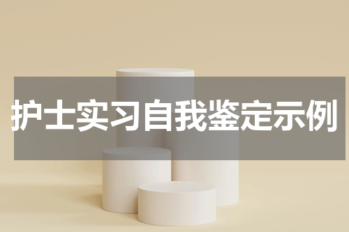 护士实习自我鉴定示例