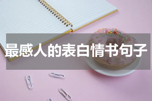 最感人的表白情书句子
