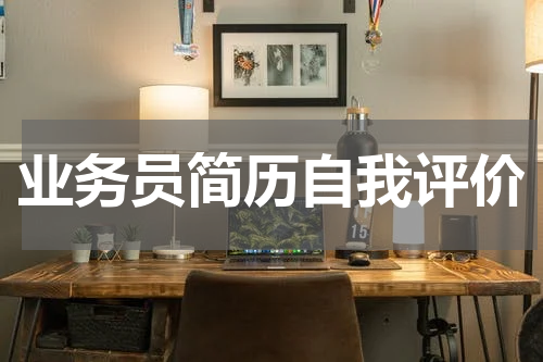 业务员简历自我评价