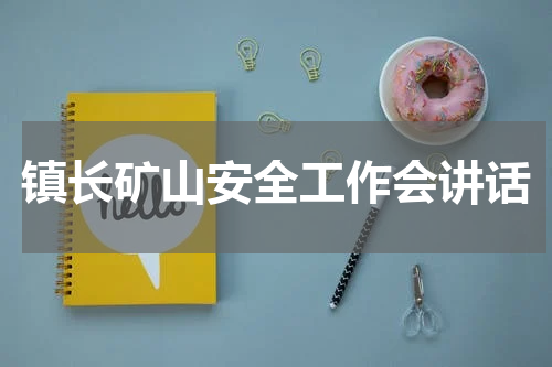 镇长矿山安全工作会讲话