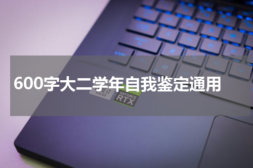 600字大二学年自我鉴定通用