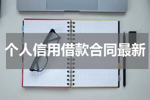 个人信用借款合同最新