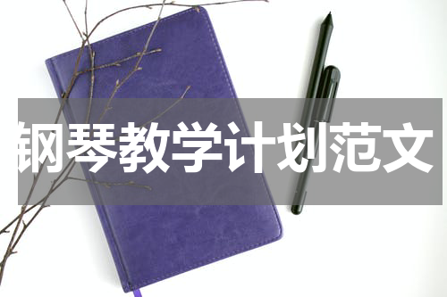 钢琴教学计划范文