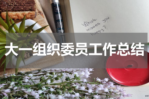 大一组织委员工作总结