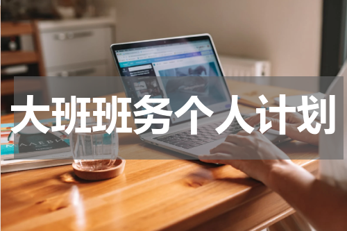 大班班务个人计划