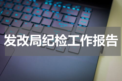 发改局纪检工作报告