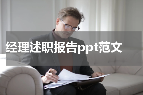 经理述职报告ppt范文