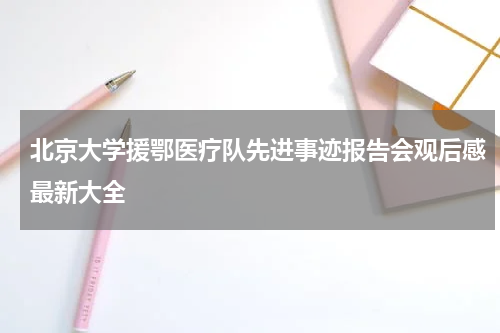 北京大学援鄂医疗队先进事迹报告会观后感最新大全