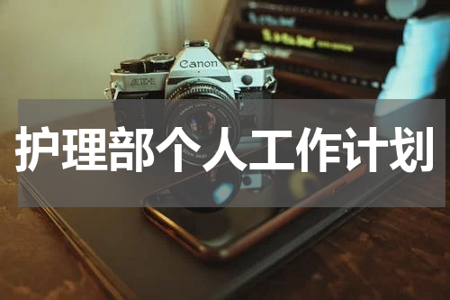 护理部个人工作计划