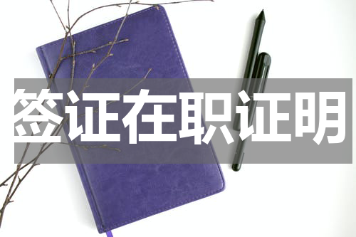 签证在职证明