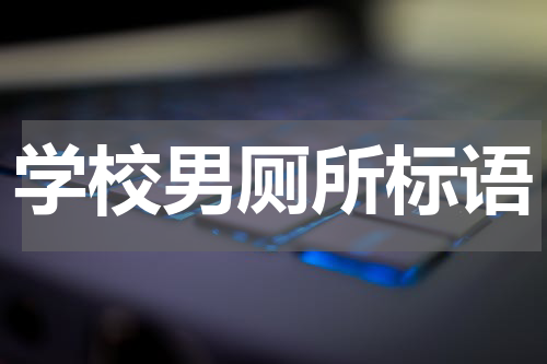 学校男厕所标语