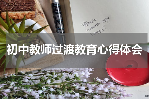 初中教师过渡教育心得体会