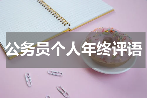 公务员个人年终评语