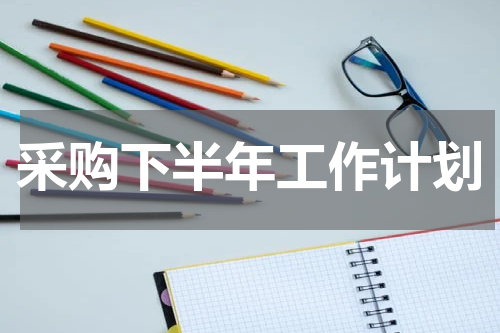 采购下半年工作计划